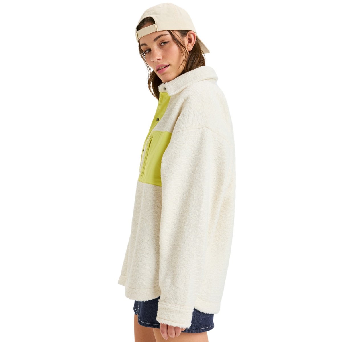 Veste chemise POLAR SHACKET. blanc whisper white, ROXY