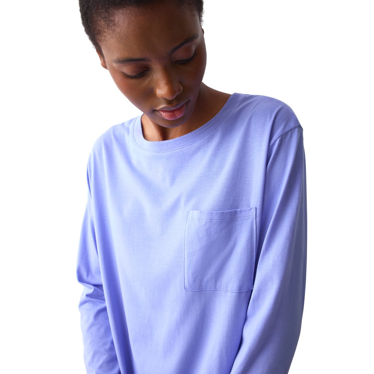 Chemise de nuit manches longues MINIMALISTIC bleu, TRIUMPH