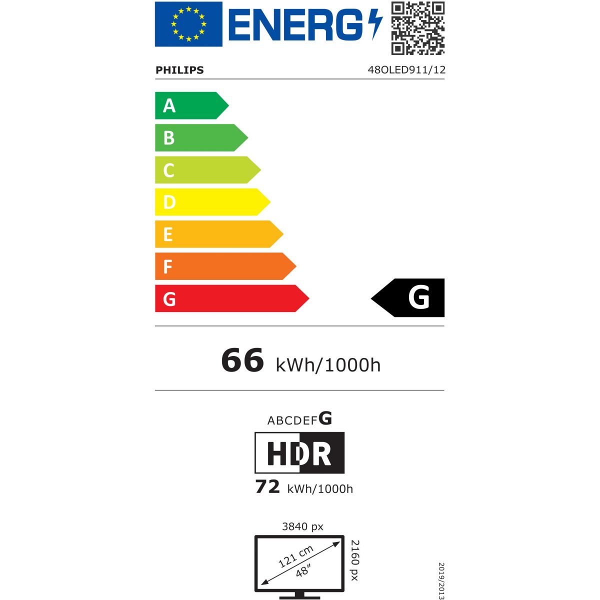 TV OLED 48OLED911 (2026) 48" (121 cm) 4K Ultra HD - Expérience Cinéma, 120Hz, Ambilight, AI Smart TV couleur unique, PHILIPS