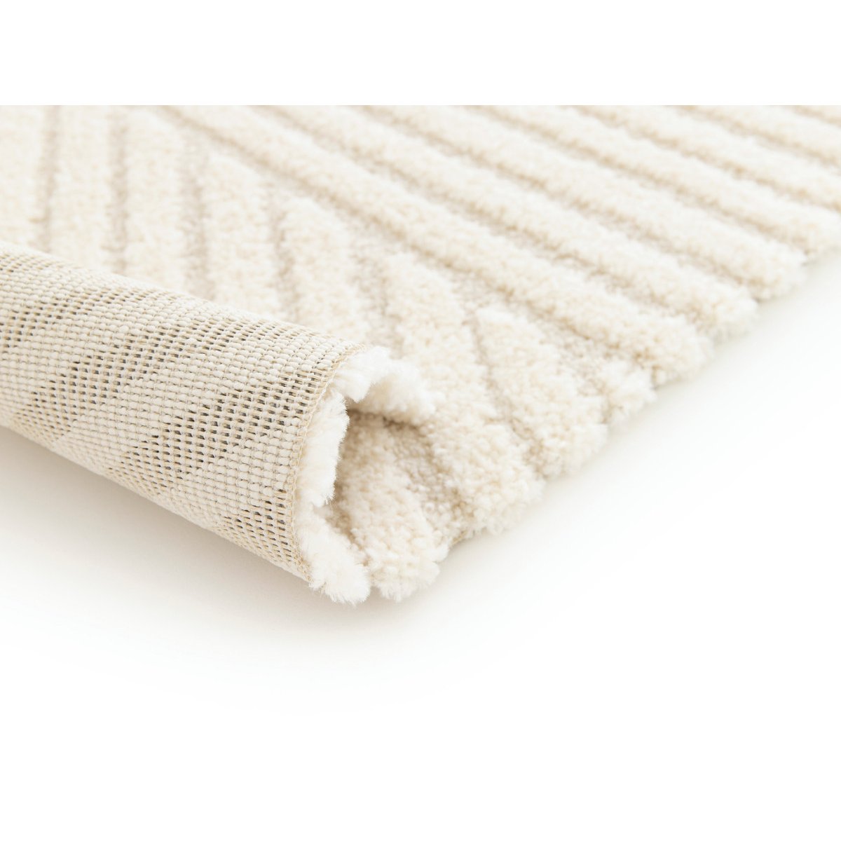 Tapis poils courts style moderne, OLIVIER beige, BOBOCHIC