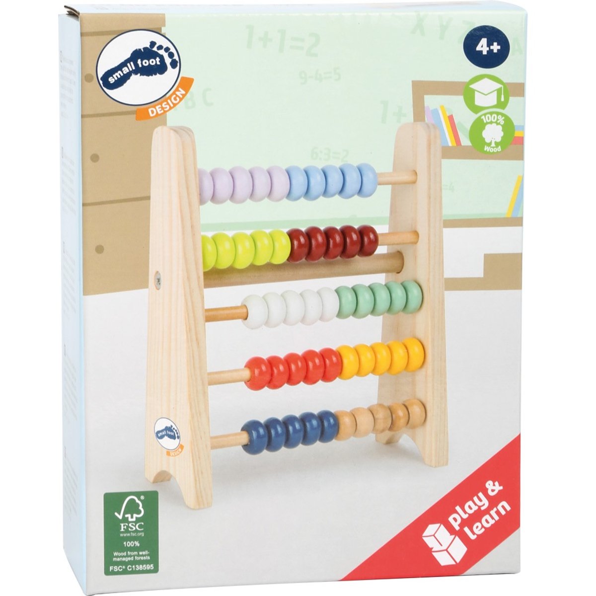 Boulier de voyage Educate beige, SMALL FOOT COMPANY