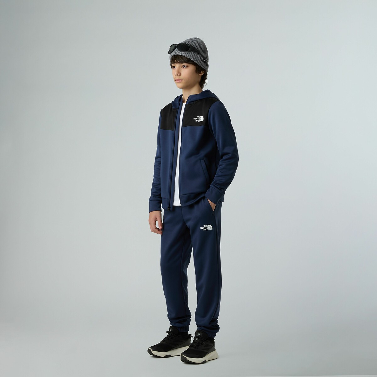 Sweat zippé à capuche bleu marine, THE NORTH FACE