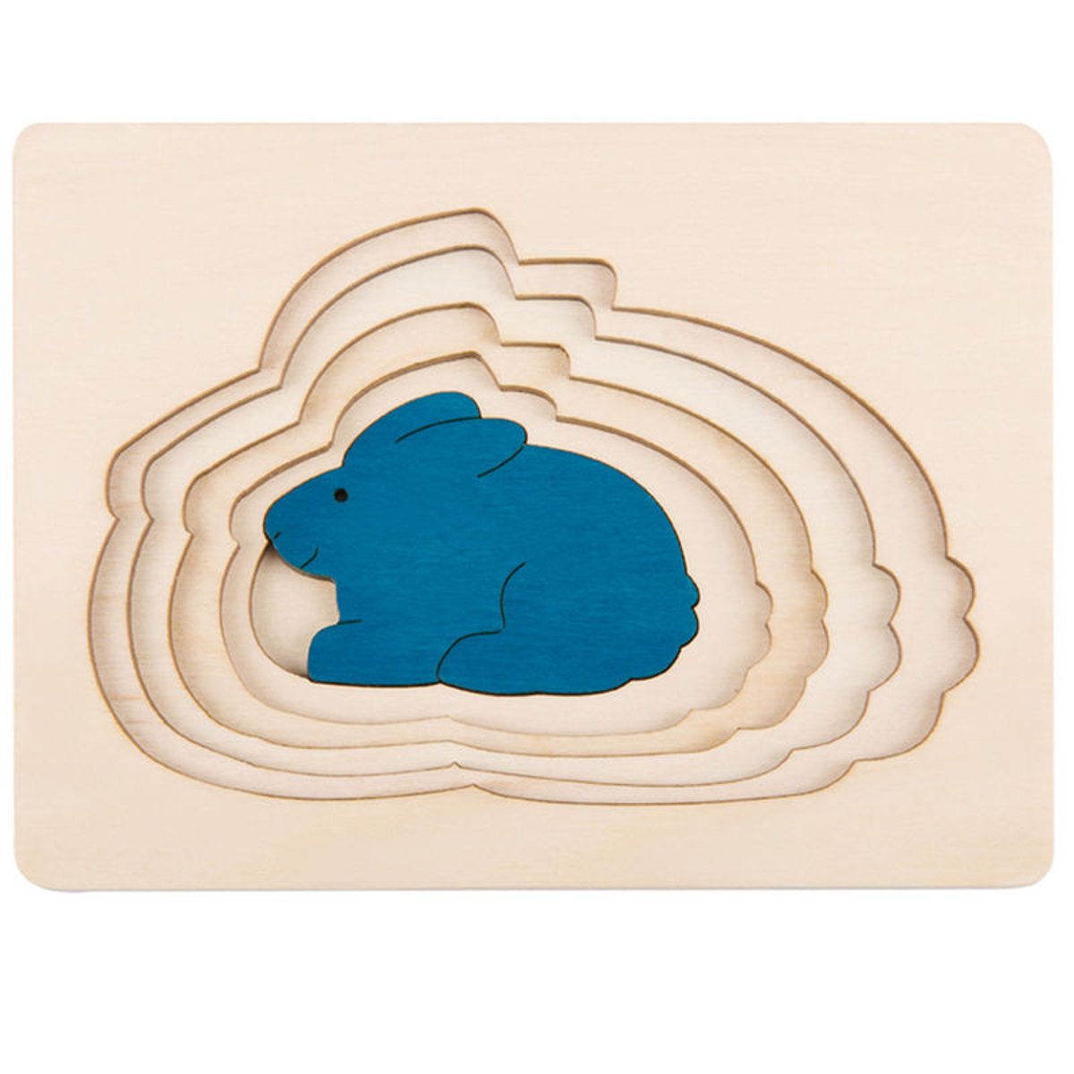 Puzzle 5 lapins en 1 jaune, HAPE TOYS