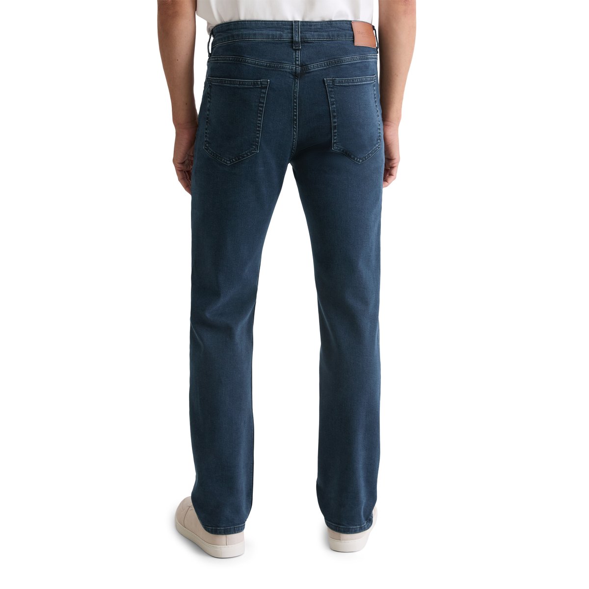 Jeans modèle Kalmo droit en coton bio mélangé bleu foncé, MARC O'POLO