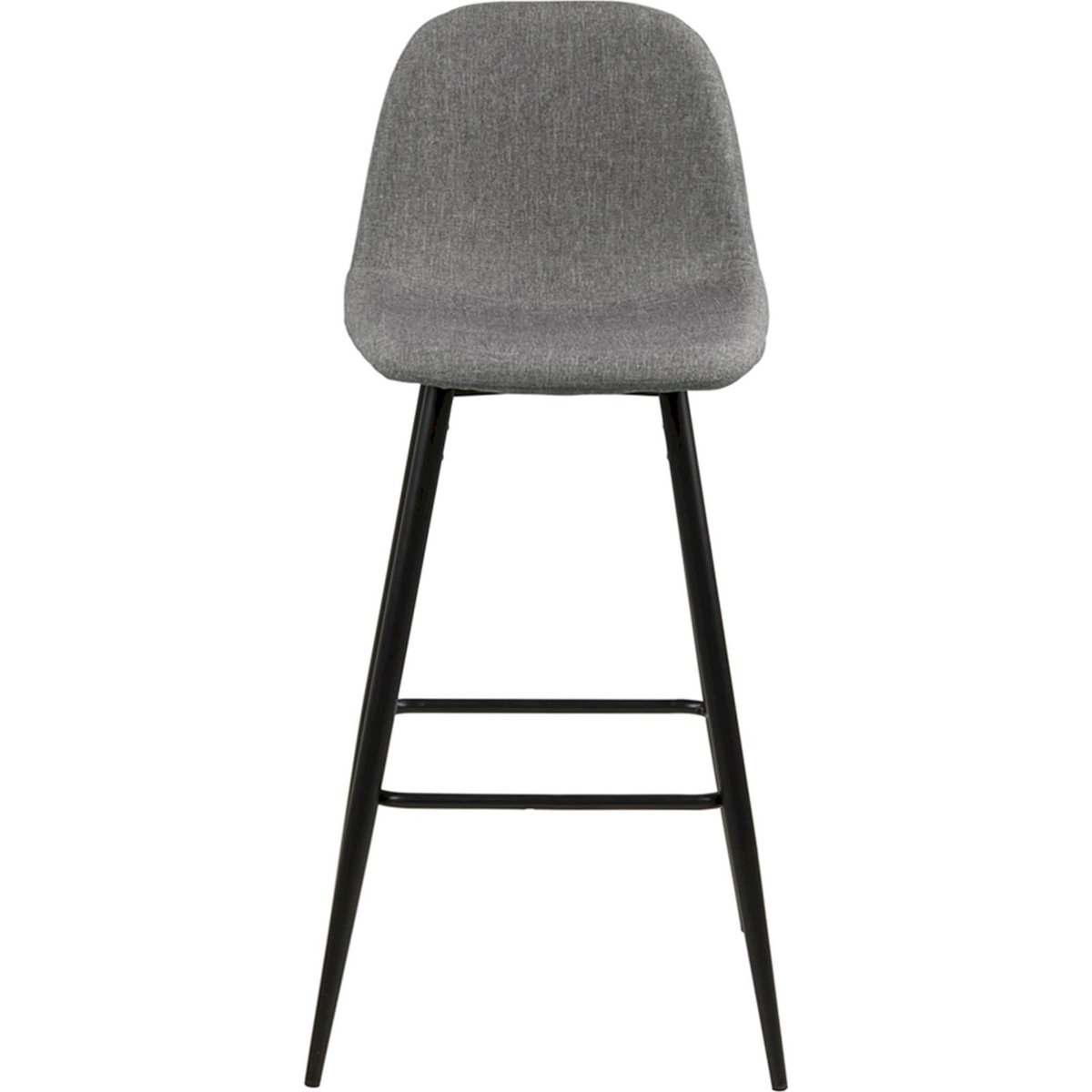 Tabouret de bar rembourré tressé ZAKOMO gris clair tressé et noir, RECOLLECTION