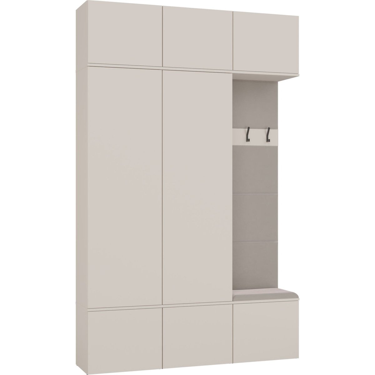 Vestiaire avec assise collection HAGA cachemire, RECOLLECTION
