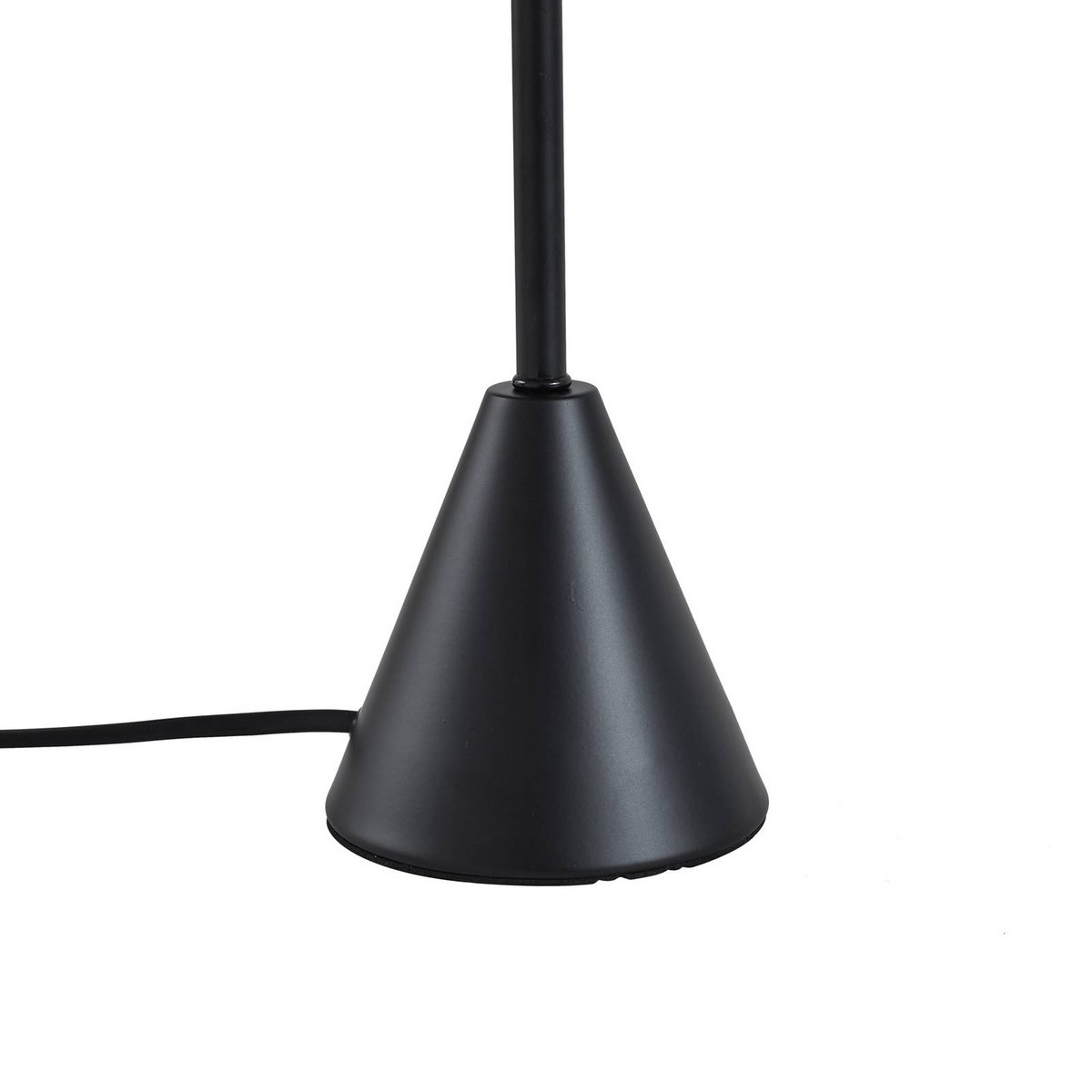 Lampe à poser en métal moderne, Norvik noir, gris clair, LINDBY