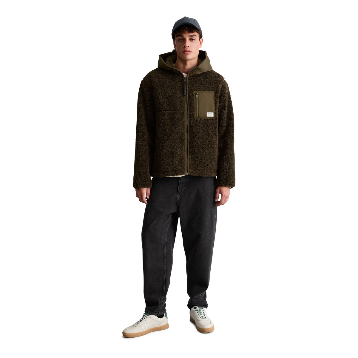 Veste en peluche au style décontracté avec doublure en polaire marron, MARC O’POLO DENIM