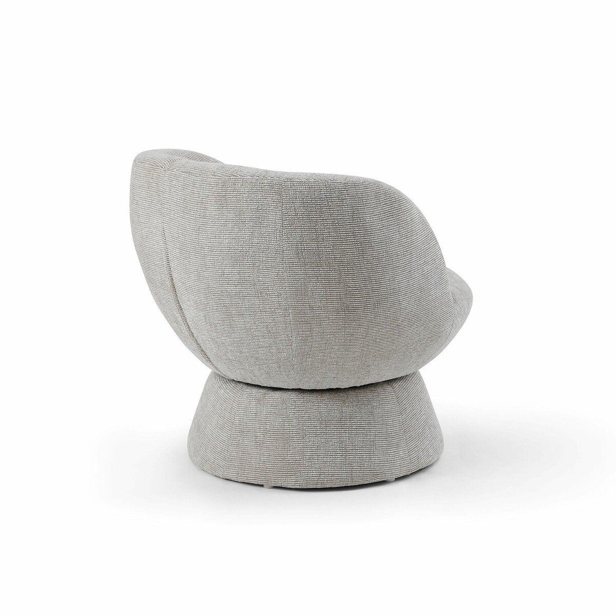 Flora Chenille Swivel Chair natural, SO'HOME