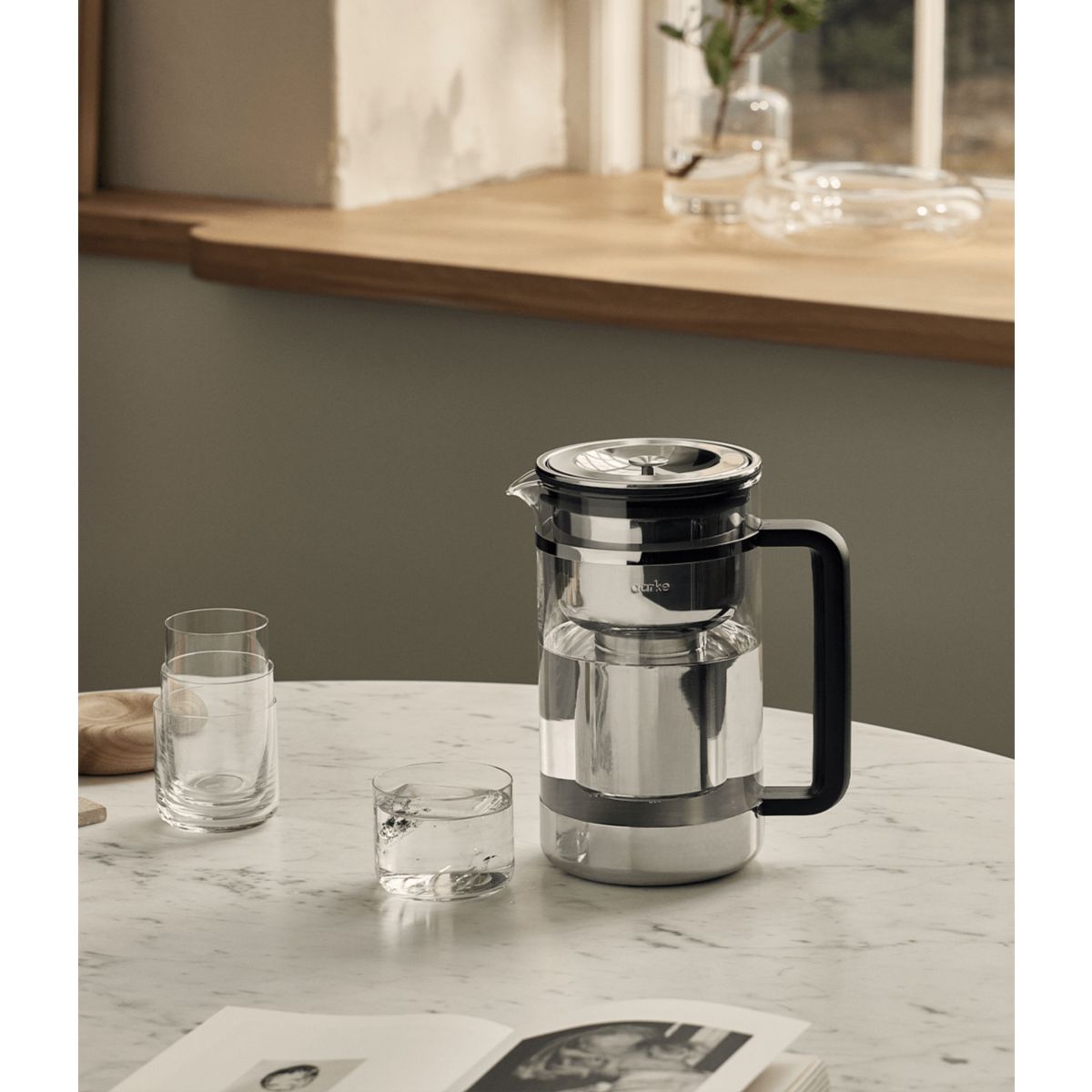 Carafe filtrante Purifier 1L66 argent, AARKE