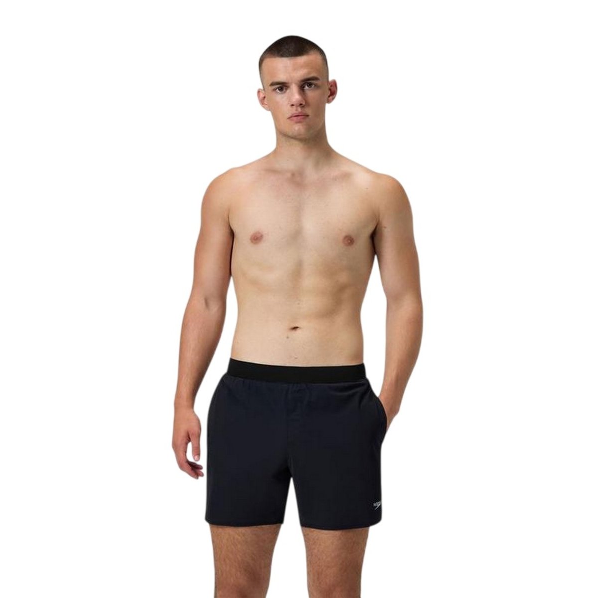 Short de bain uni à taille élastiquée LOOKOUT anthracite, SPEEDO