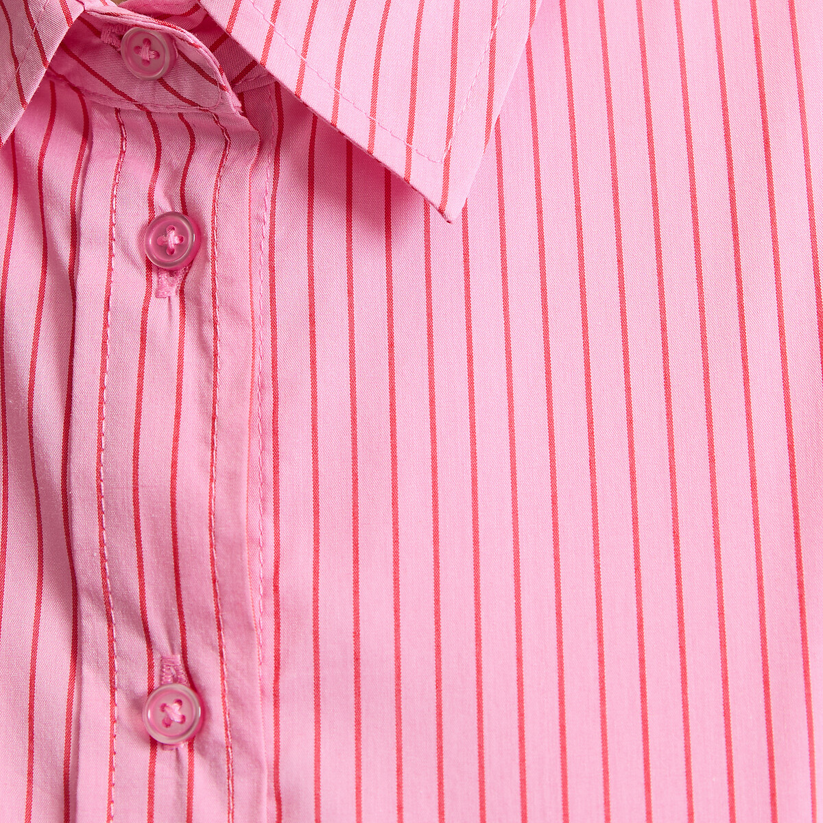 Chemise rayée ample, Signature APOLLINE rayé rose, LA REDOUTE COLLECTIONS