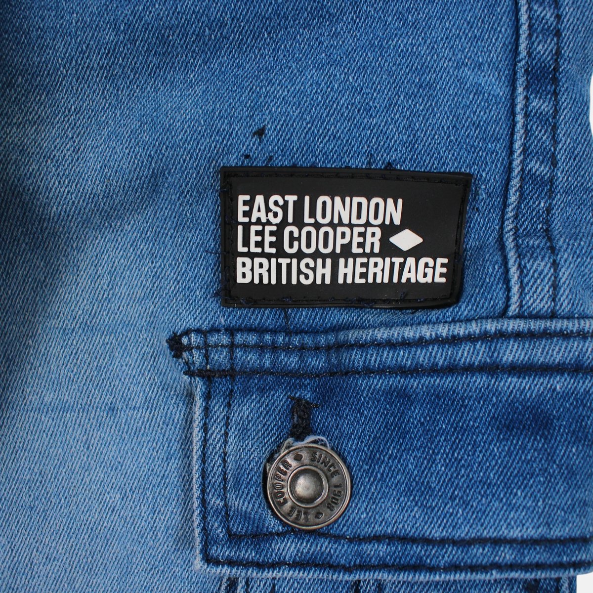 Jean cargo taille élastique à cordon, coupe décontractée CARGO KID bleu délavé, LEE COOPER