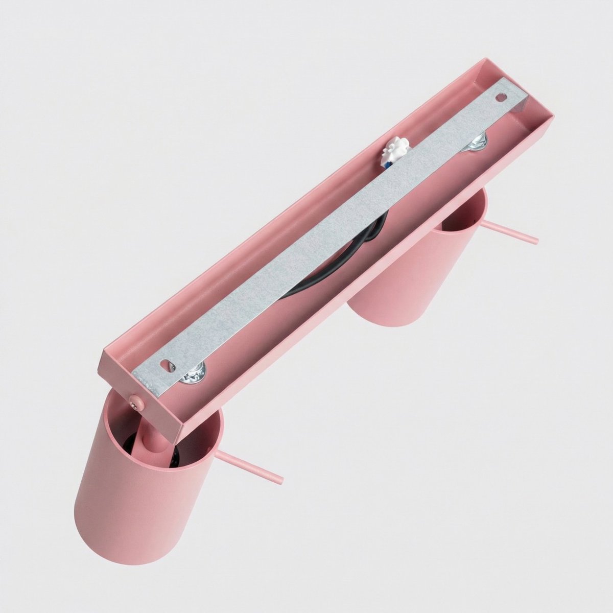 Plafonnier Acier Rose GU10 6 RING rose, EDEN