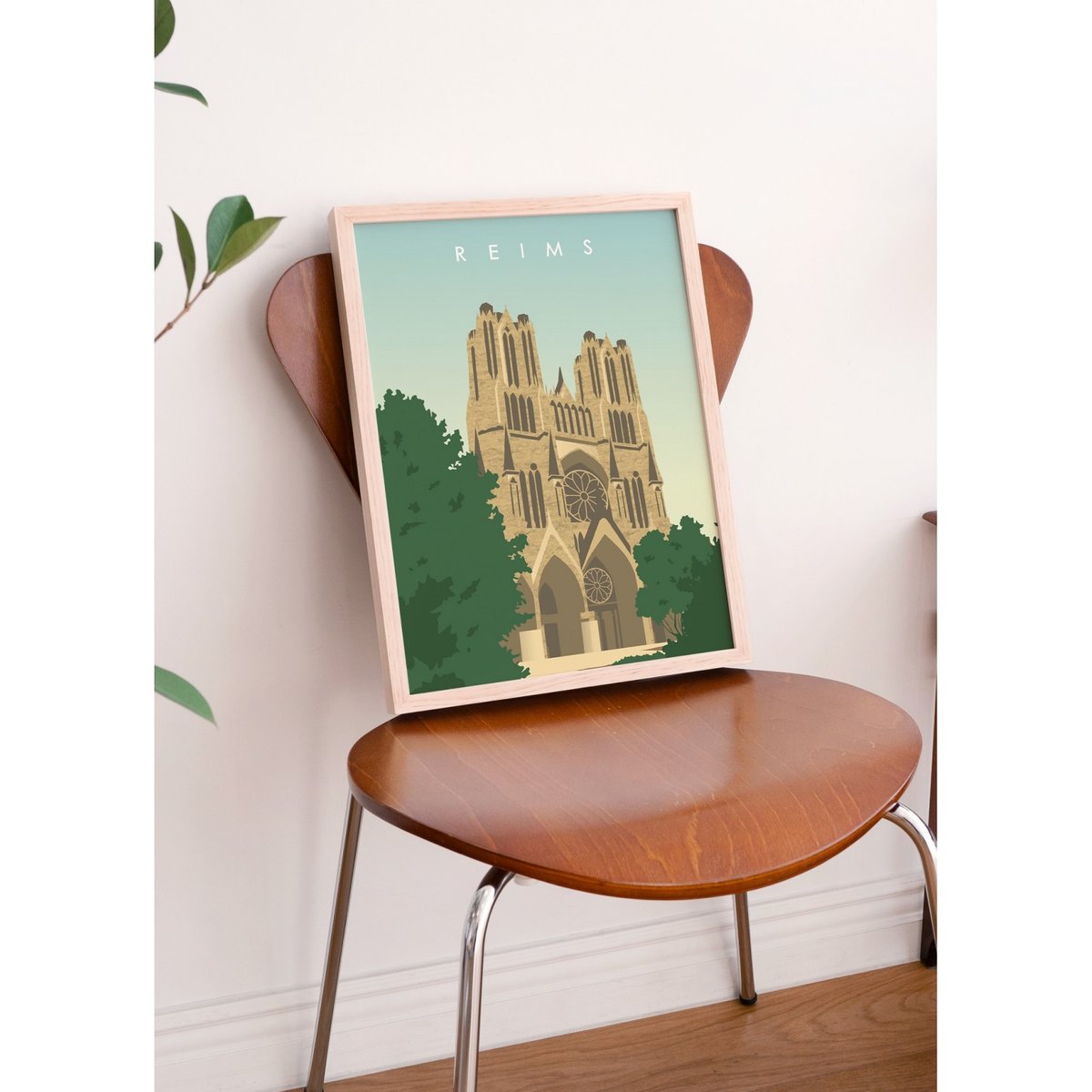 Affiche ville Reims blanc, L'AFFICHERIE