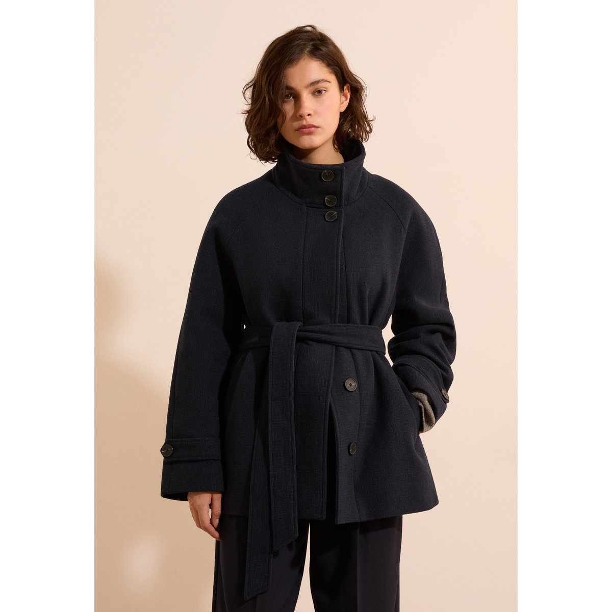 ETAM GROSSE PIECE JULES - MANTEAU encre, ETAM