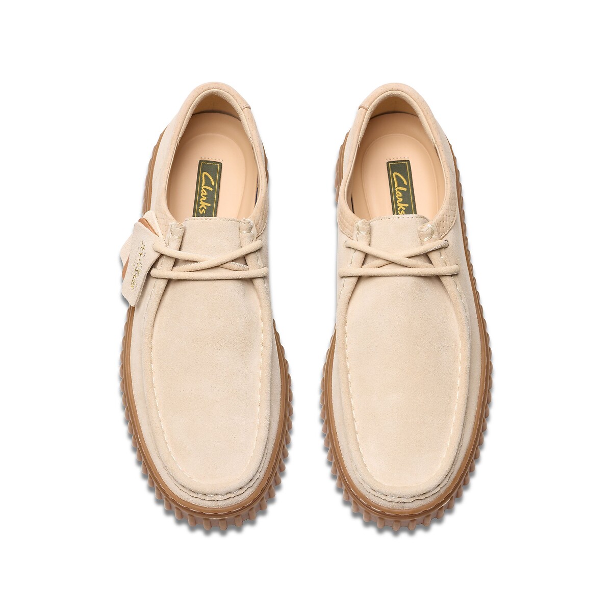 Torhill Suede Brogues ecru , CLARKS