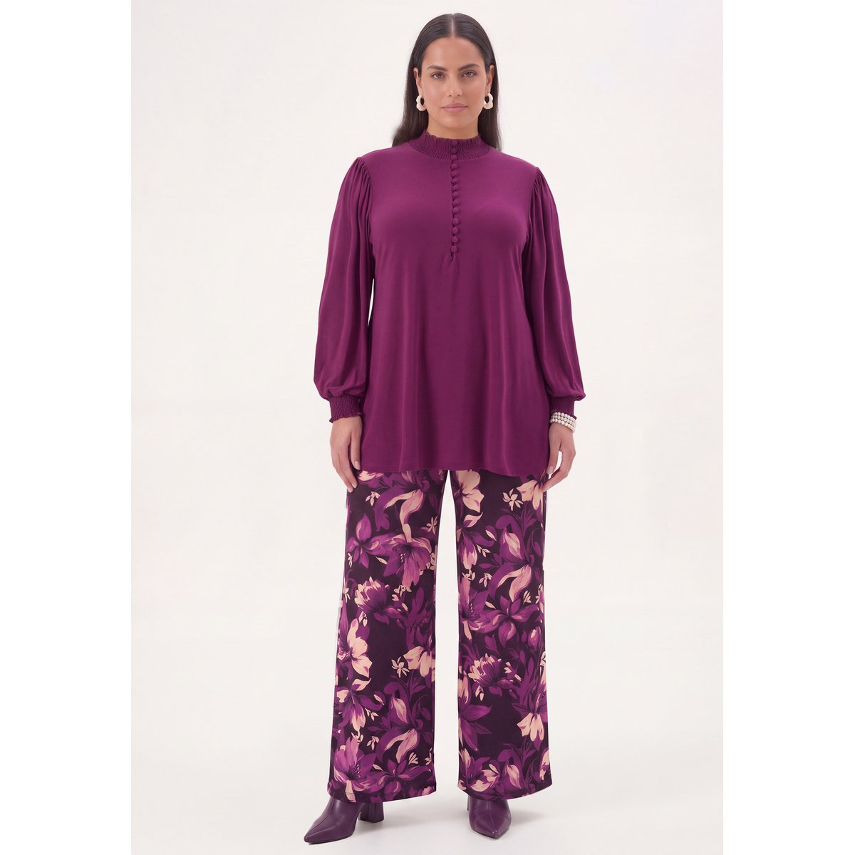 Pantalon Flare Fit violet, YOEK