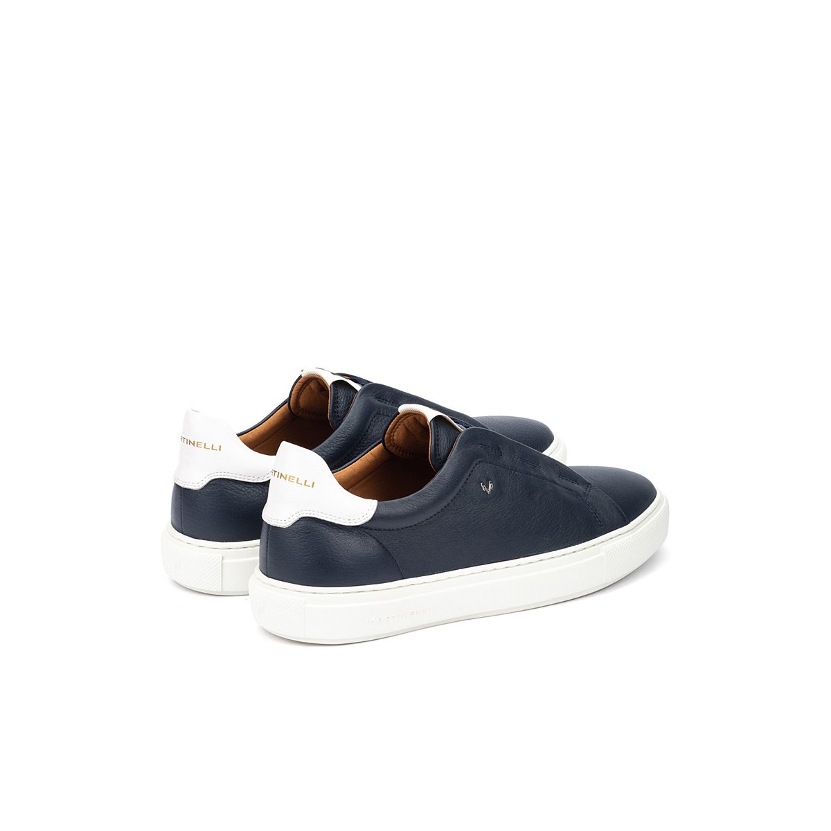 Baskets cuir Hastings navy, MARTINELLI
