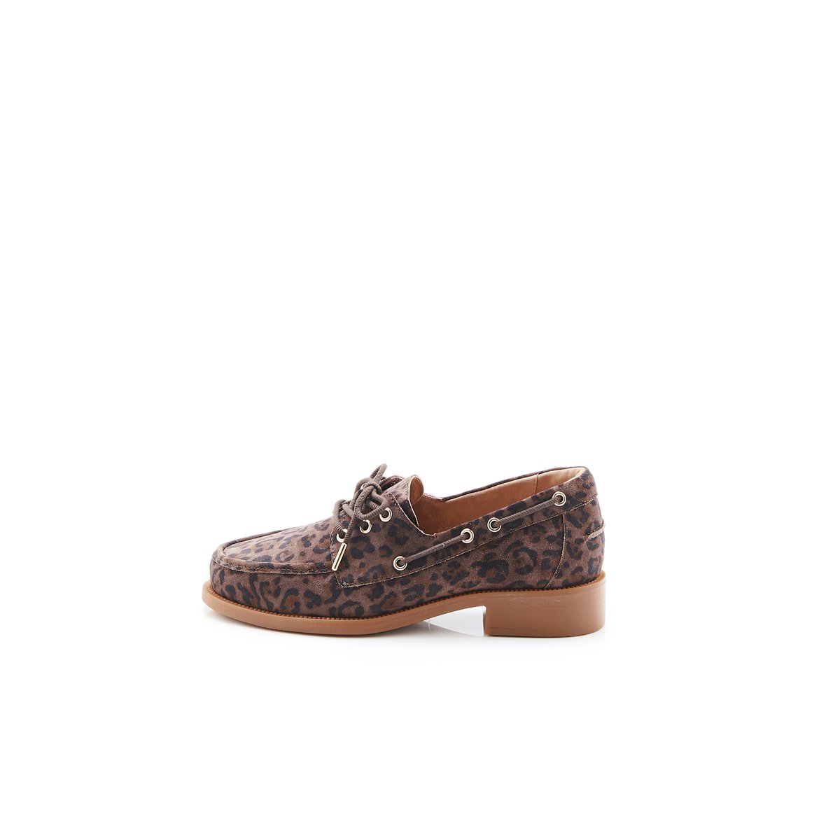 Mocassins bateau Amortyl marron animalier, DAMART