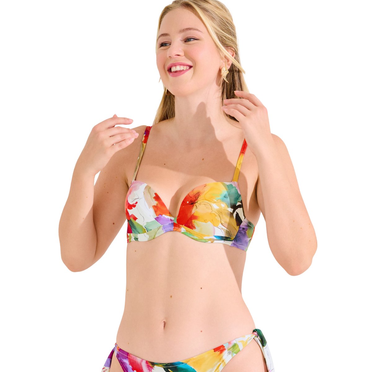 Haut maillot de bain push-up ROMA blanc, LISCA