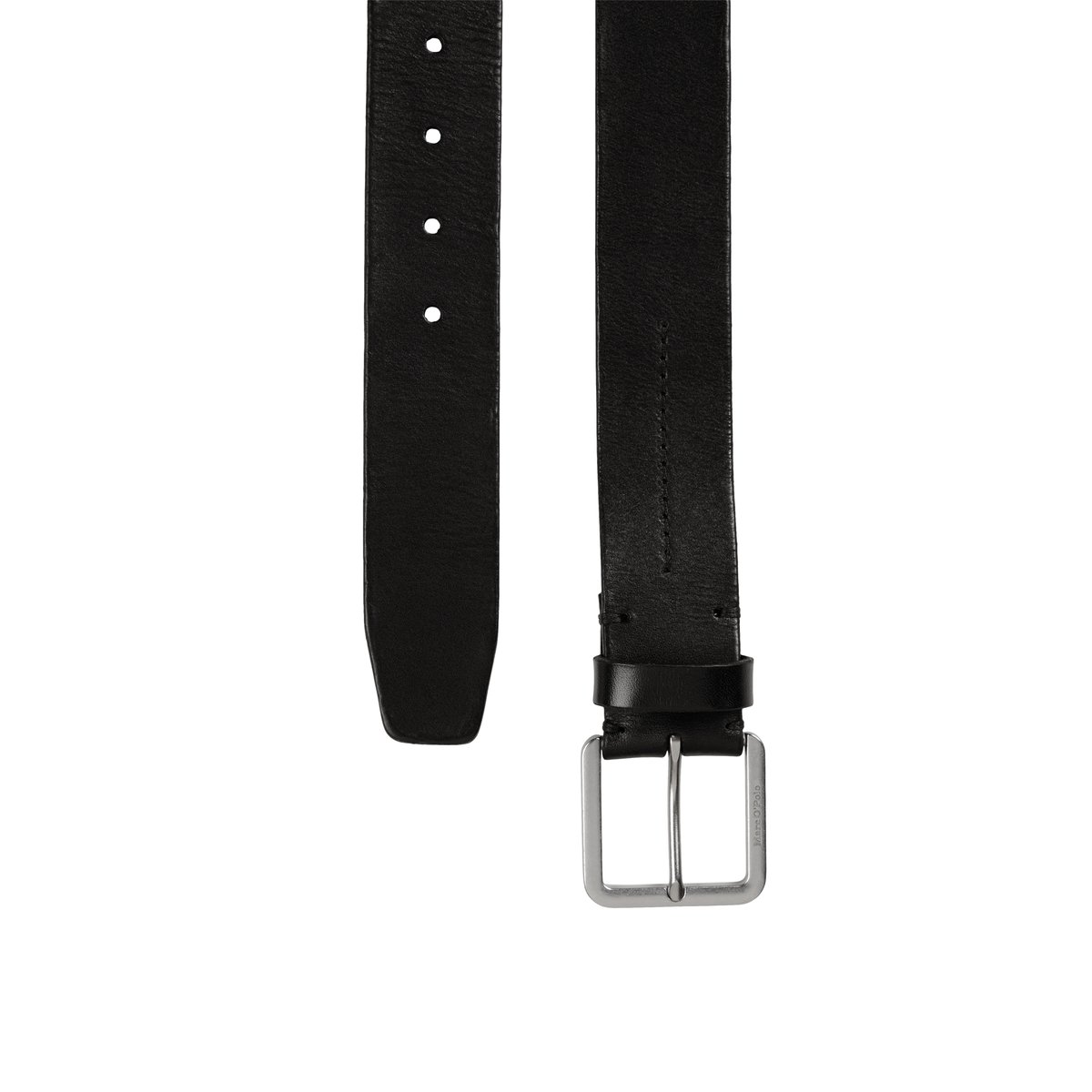 Ceinture modèle Ian en cuir de vachette robuste noir, MARC O'POLO