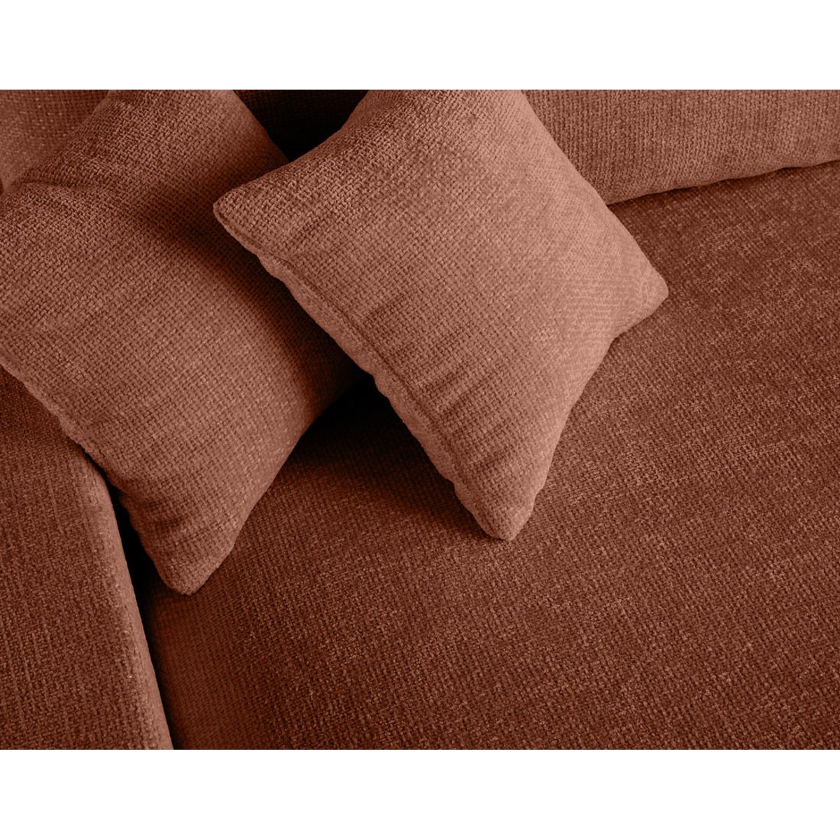 Canapé Panoramique Convertible 7 places - PIVOINE terracotta, BEST MOBILIER
