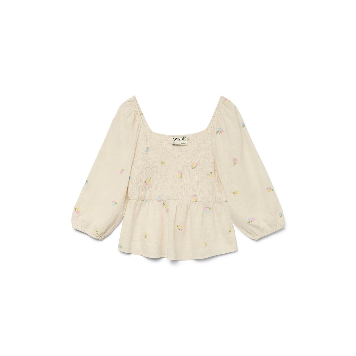 Top Smocké birch, VERO MODA