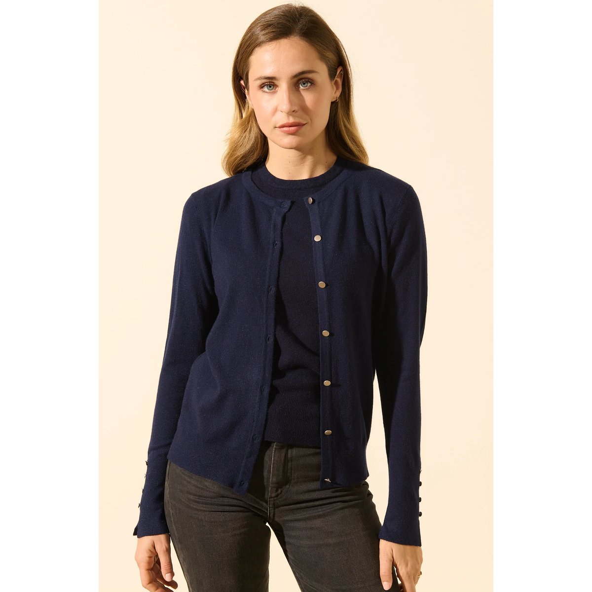 Gilet à boutons LORENZO bleu nuit, BENOA