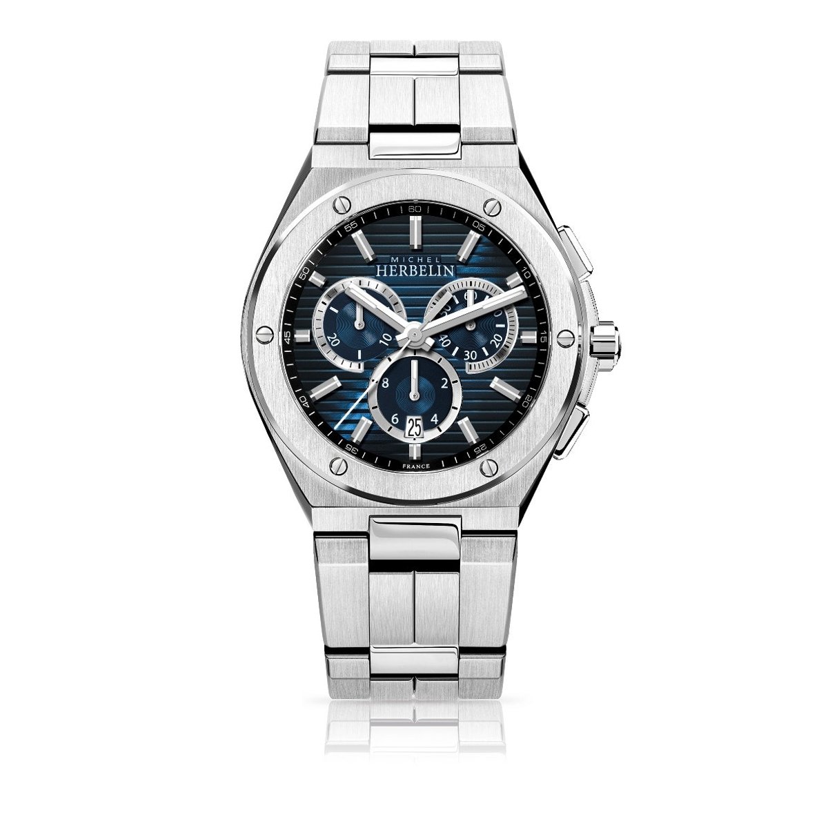 Montre Analogique CAP CAMARAT argenté bleu argenté, HERBELIN
