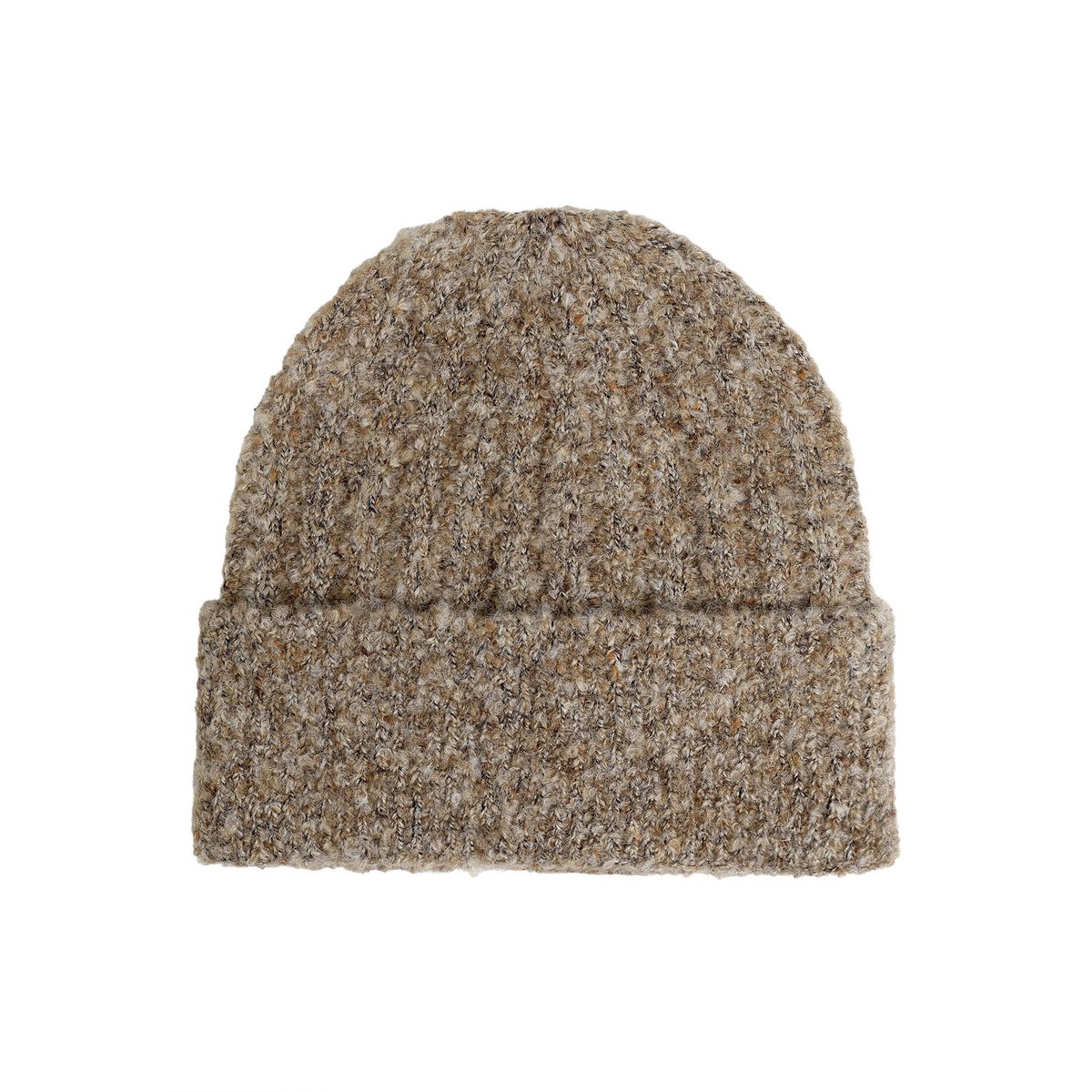 Bonnet en maille à teneur en fil fantaisie light camel melange, CARTOON