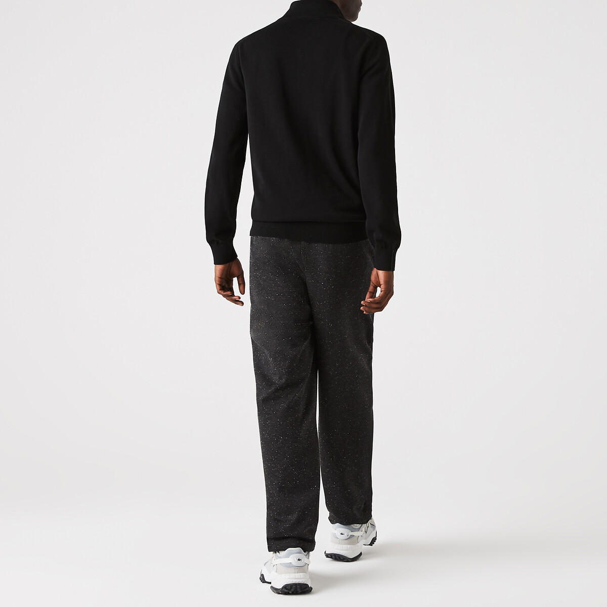 Cotton Half Zip Jumper black, LACOSTE