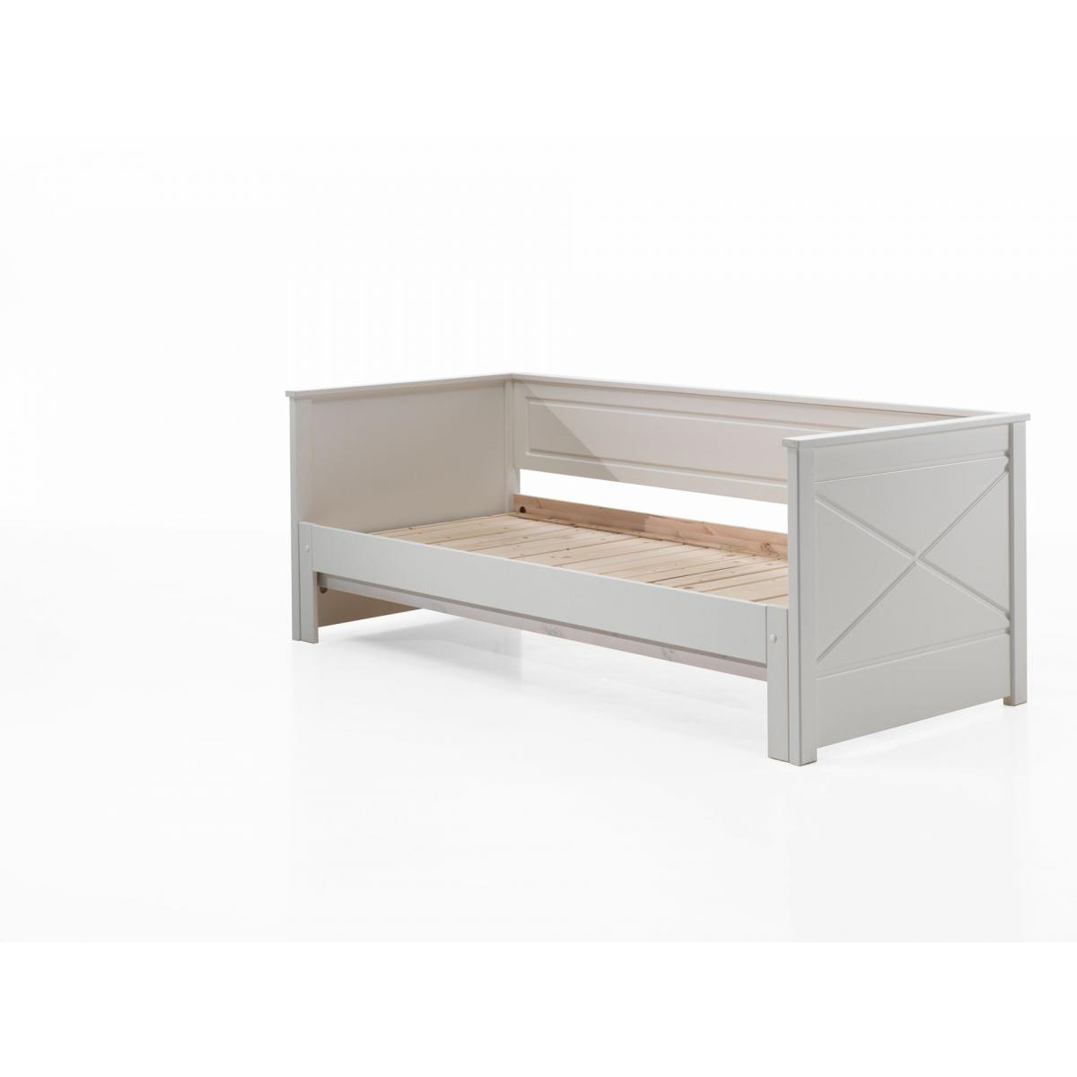lit capitaine PINO extensible - couleur blanc couleur unique, VIPACK