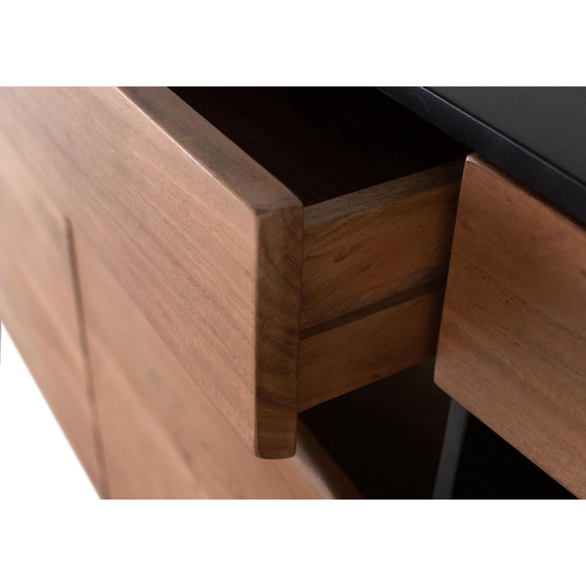 Bahut 3 tiroirs 3 portes Bois Marron marron, DECORATION D’AUTREFOIS