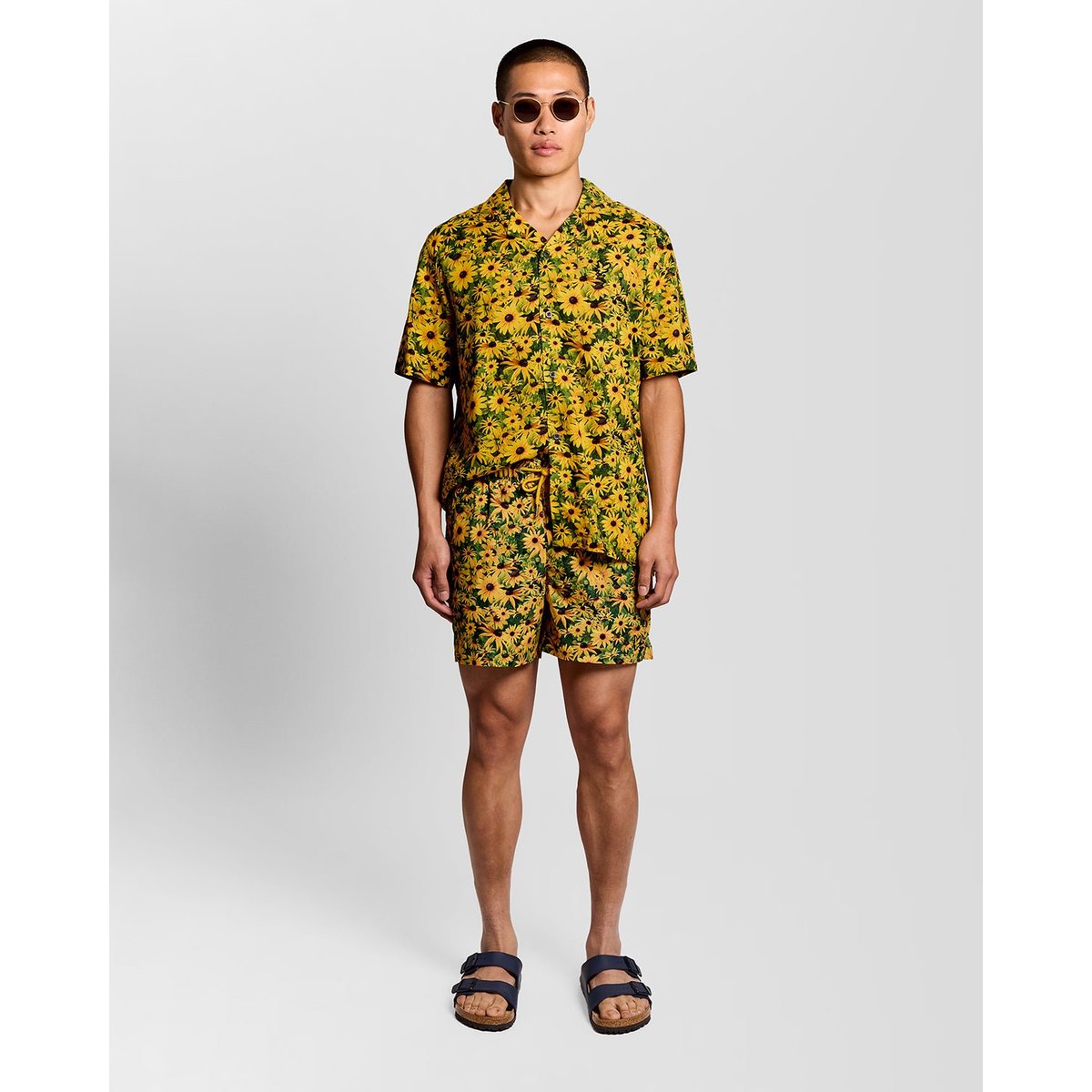 Chemise resort floral graphique jaune super, LYLE & SCOTT