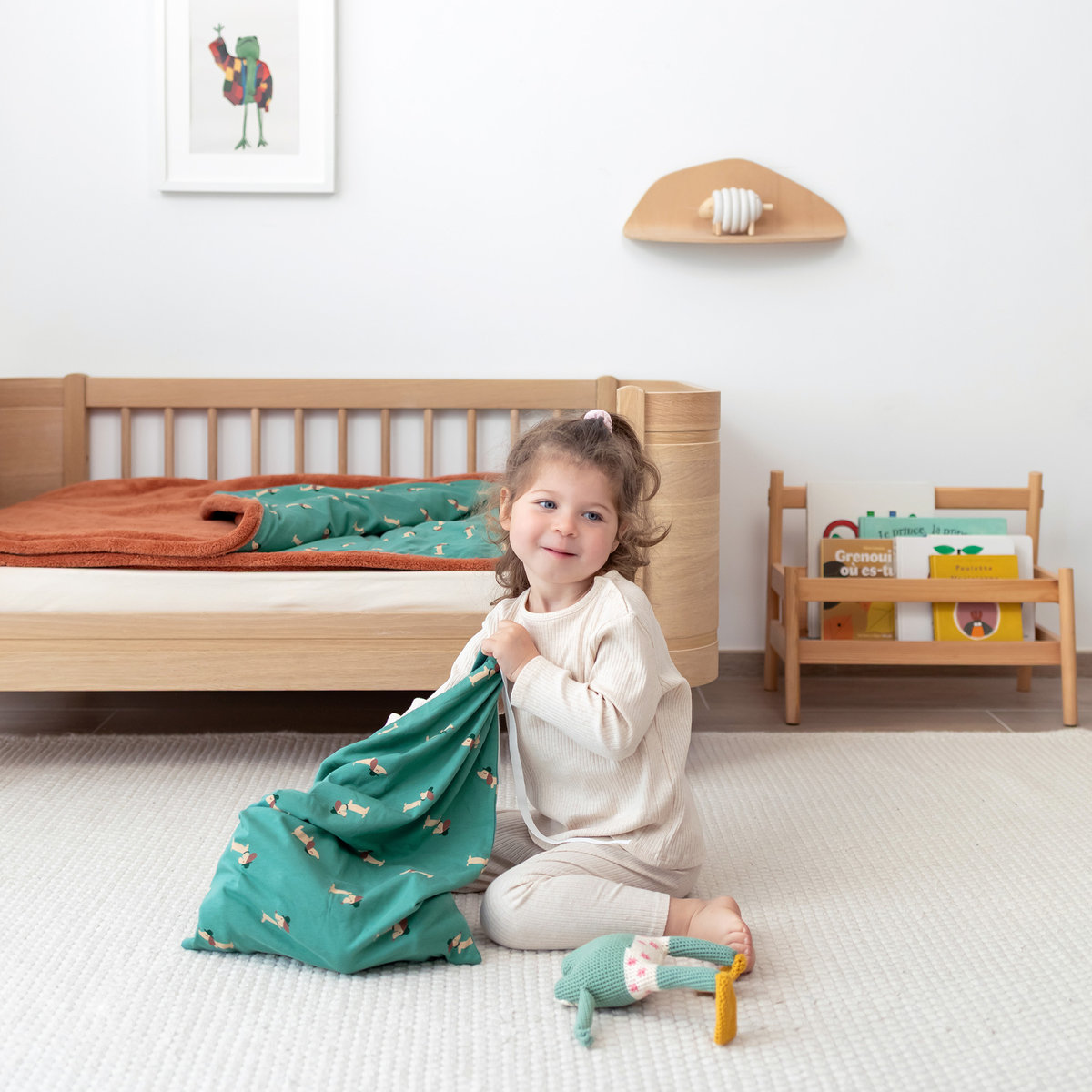 Sac de couchage nomade bébé - TOG 3 Cocon moelleux noisette, BEMINI