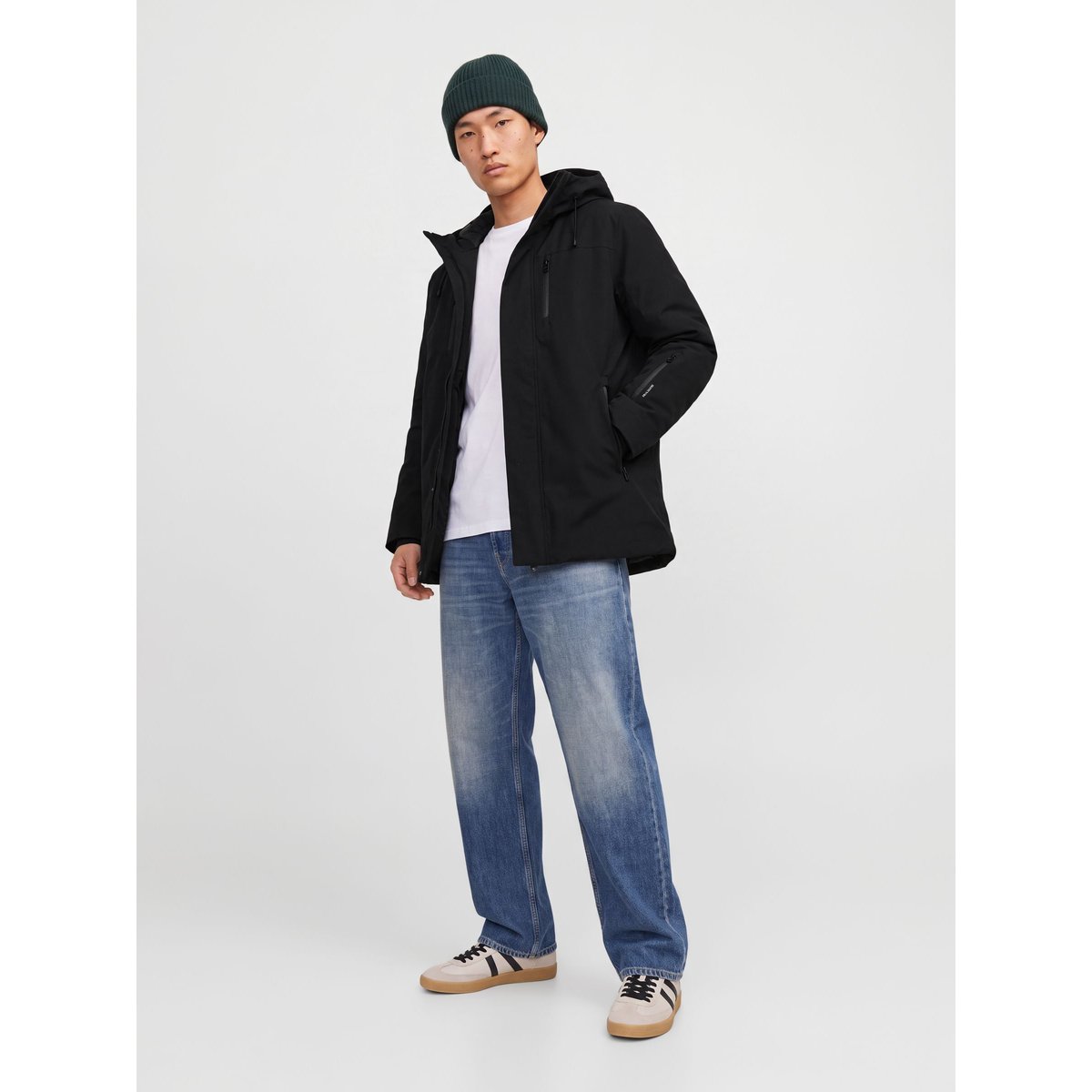 Parka black 1, JACK & JONES