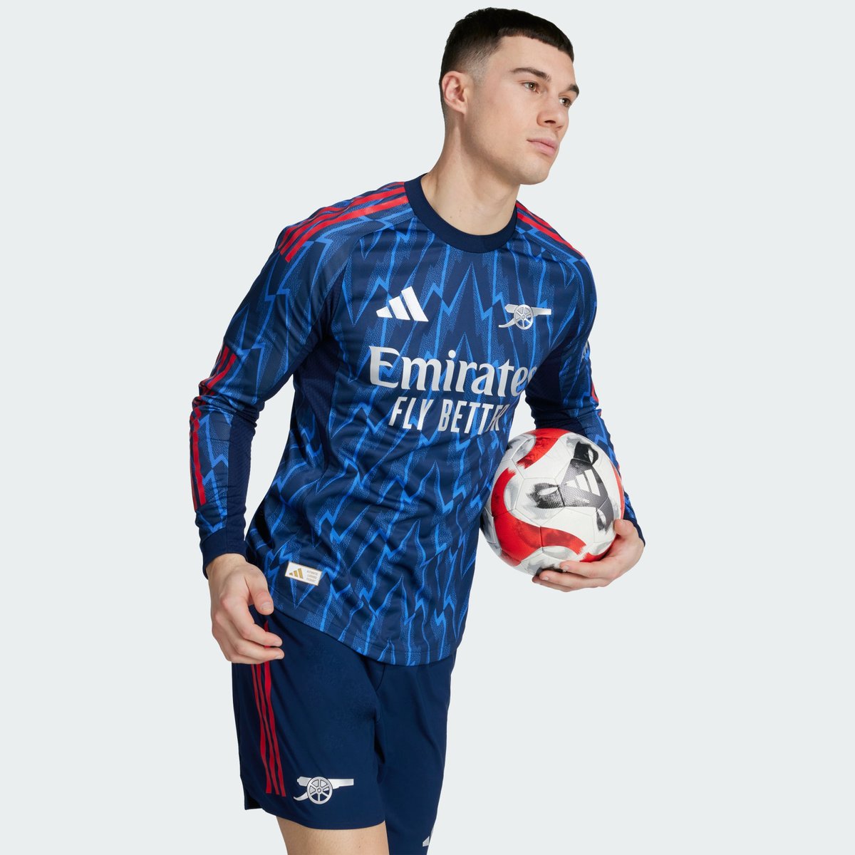 Maillot Authentique Extérieur Manches Longues Arsenal 25/26 night indigo / matte silver, adidas Performance