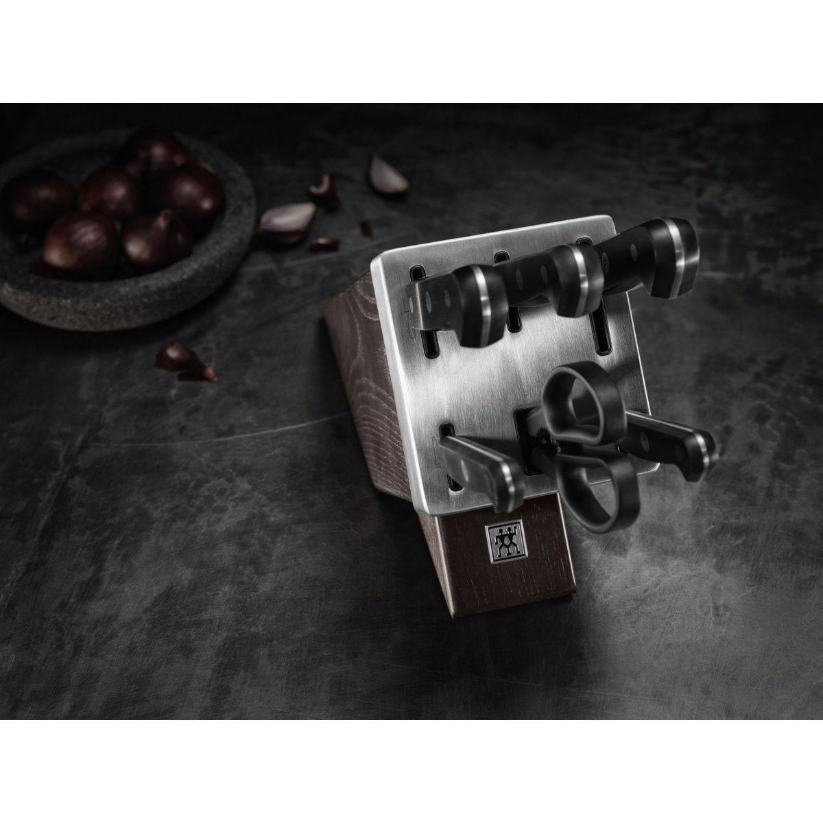 Bloc couteaux Gourmet Sharpblock 7 pieces noir, ZWILLING