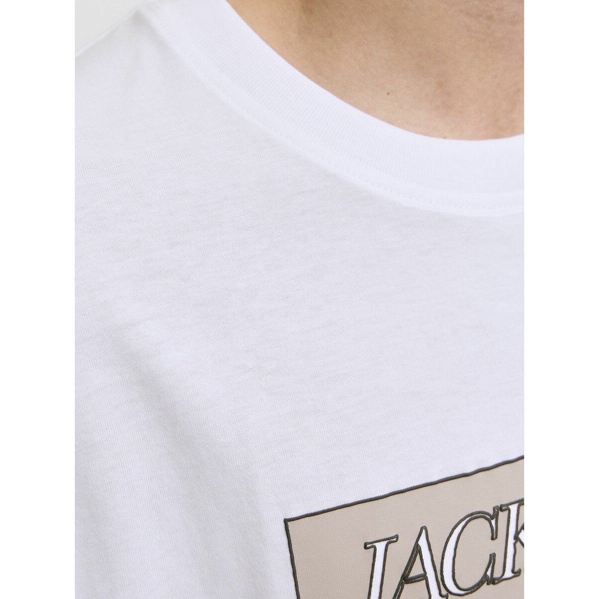 T-Shirt Jorinwood weiss, JACK & JONES
