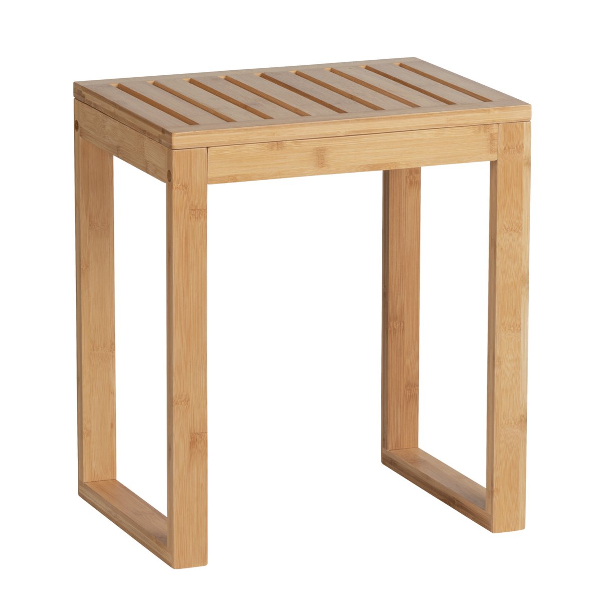 Tabouret de salle de bain en bambou BAMBUSA marron, WENKO