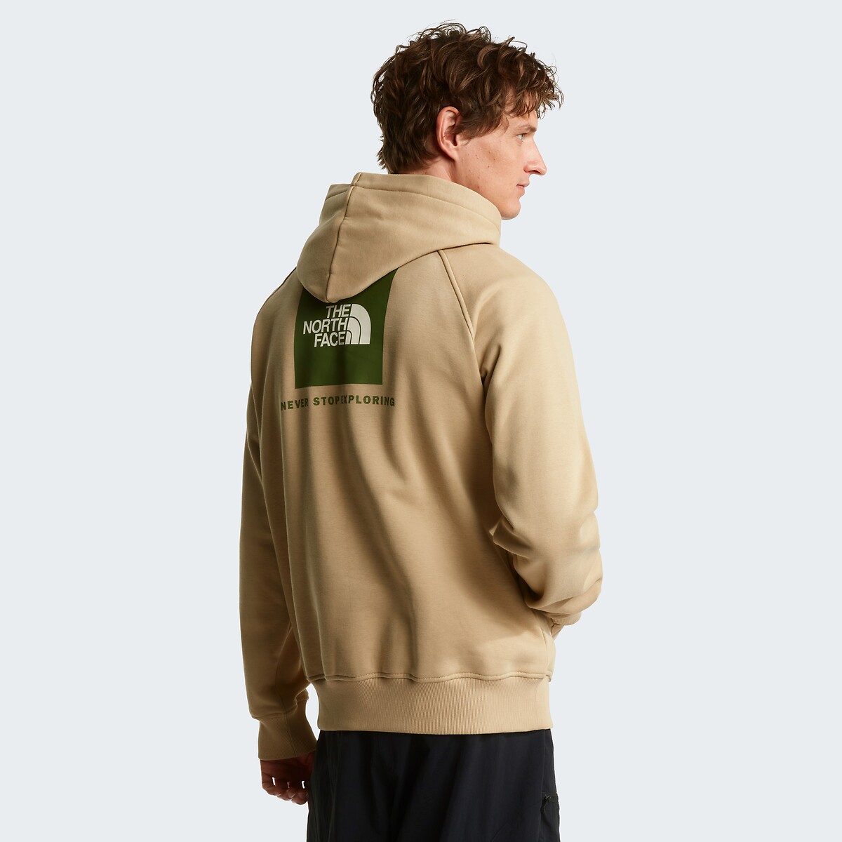 Sweat en molleton gratté avec imprimé dos beige, THE NORTH FACE