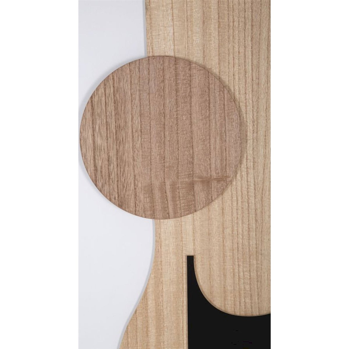 Panneau mural relief 3d motif abstrait MODERN multicolore aux tons bois et noir, RECOLLECTION