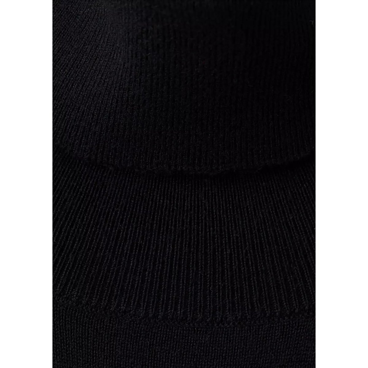 Robe maille combiné asymétrique noir, MANGO