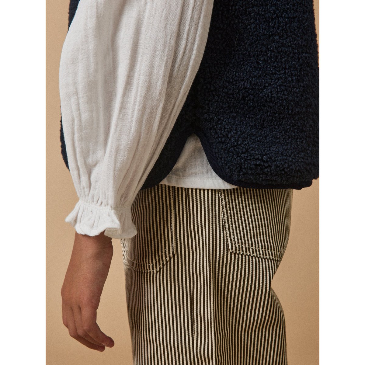 Veste en sherpa - Collection JUNIOR marine, CYRILLUS