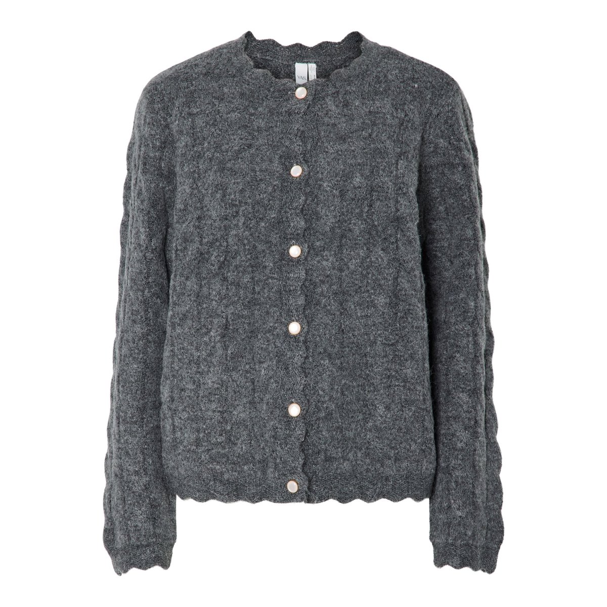 Cardigan En Maille dark grey melange, YAS