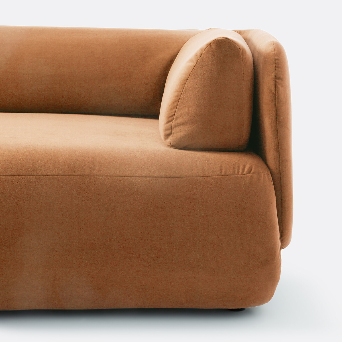 Longchair links, fluweel, Méridiano kaneel, LA REDOUTE INTERIEURS