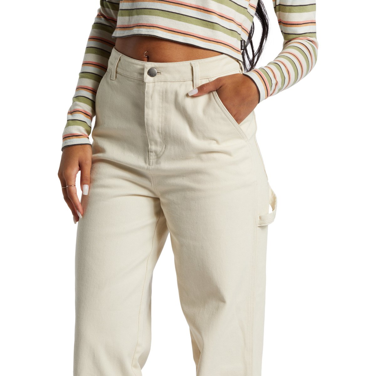 Jean workwear COLLET blanc white cap, BILLABONG