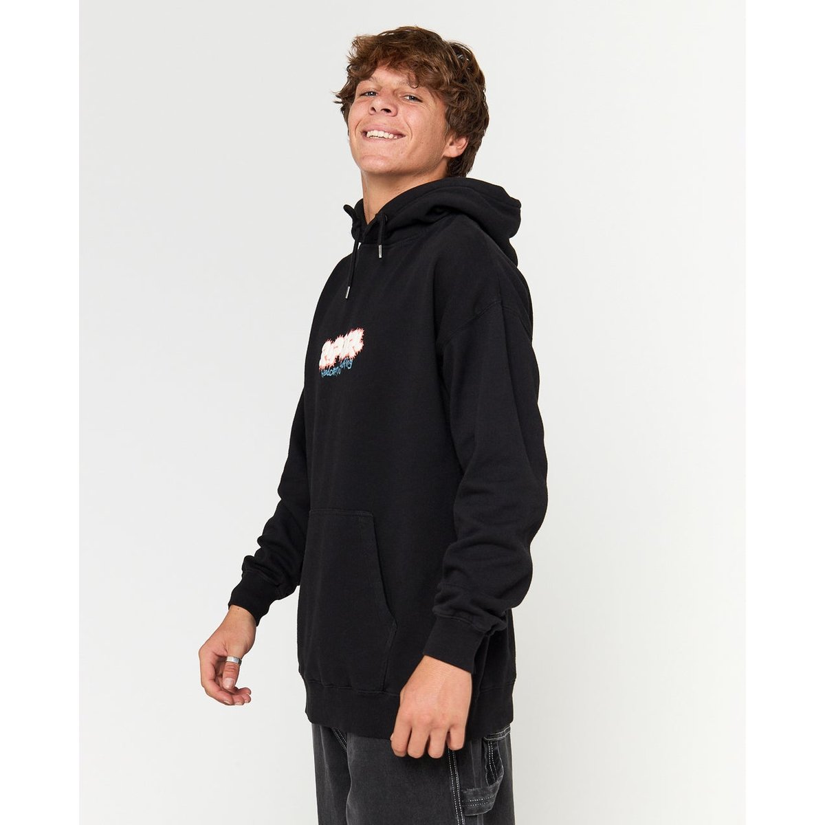 Sweat à capuche RAW ENERGY black, RIP CURL