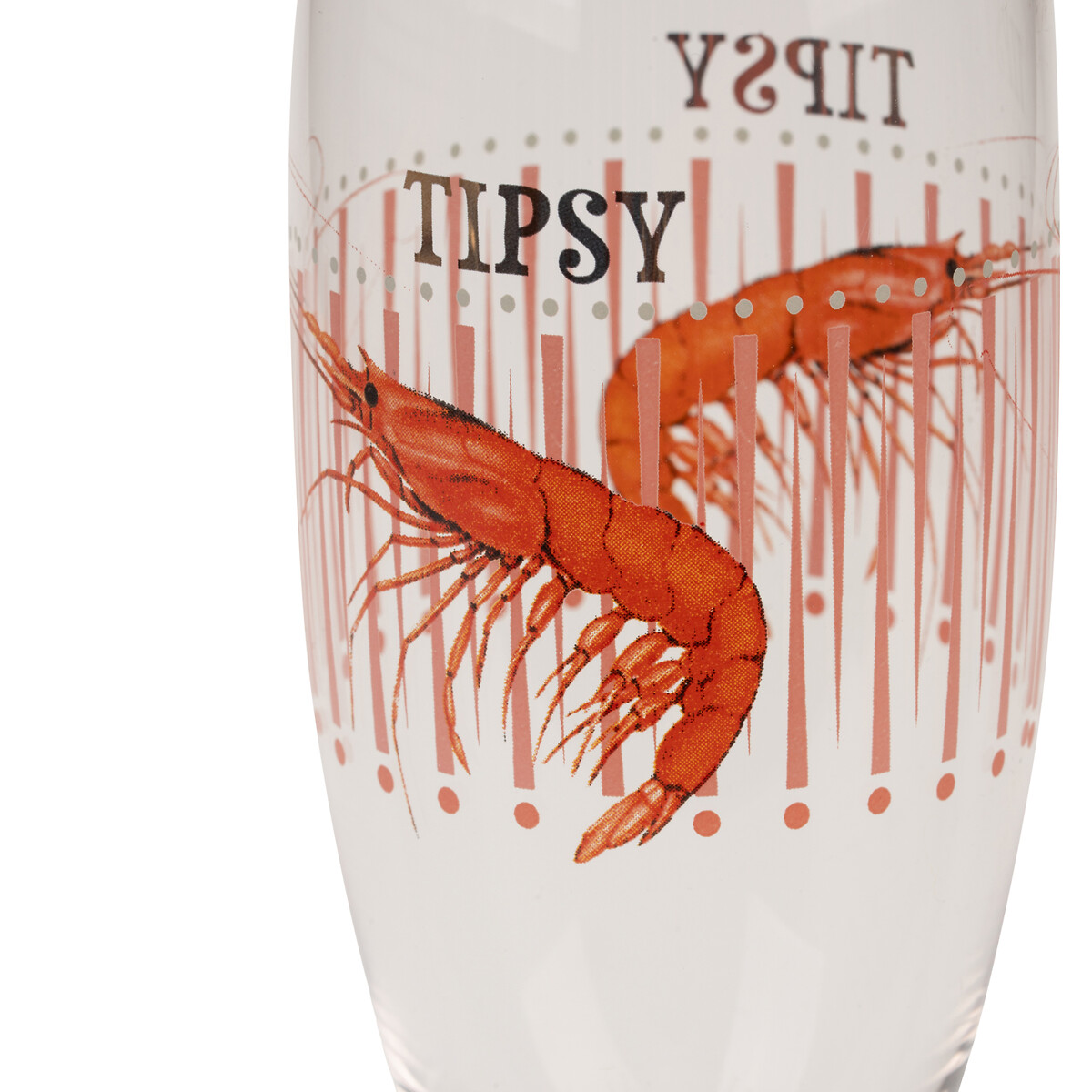 Shrimp "Tipsy" Champagne Flute transparent, YVONNE ELLEN